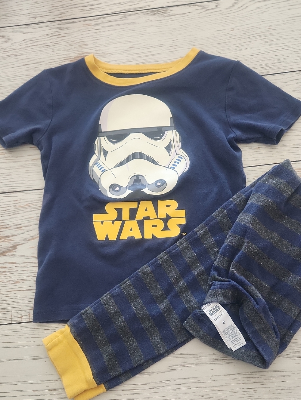 Carter's Star Wars Boys Pajama Set Storm Trooper 8
